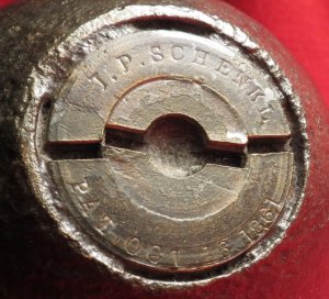 US 20 Pounder Read-Parrott Shell - Schenkl Percussion Fuse