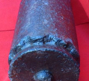 Federal 100 Pounder "Short Pattern" 6.4-Inch Parrott Shell with Rare Navy Fuse