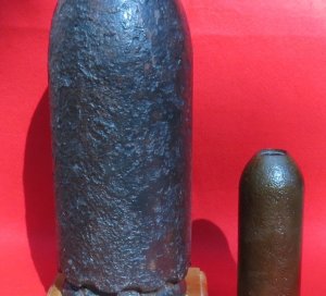 Federal 100 Pounder "Short Pattern" 6.4-Inch Parrott Shell with Rare Navy Fuse