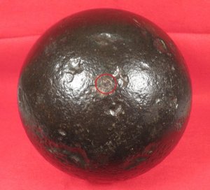 US 8 inch Shell with US Army Seacoast Defense Watercap Fuse