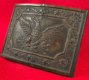 Militia Panel Plate Waist Belt Buckle 1855-1865