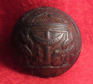 Georgia State Seal Coat Button