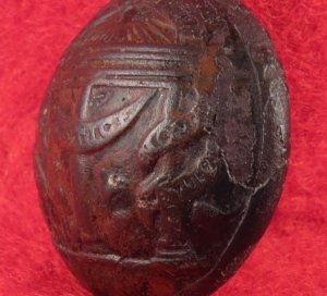 Georgia State Seal Coat Button