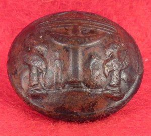Georgia State Seal Coat Button