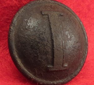 Confederate Lined Infantry Coat Button