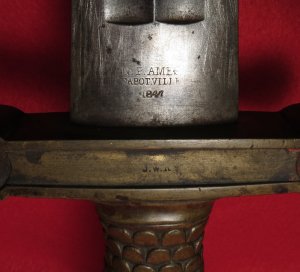 U.S. Ames Model 1832 Artillery Short Sword and Scabbard