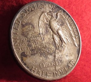  1925 Stone Mountain Memorial Half Dollar Silver Coin