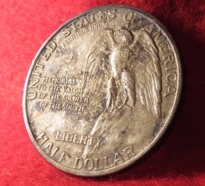  1925 Stone Mountain Memorial Half Dollar Silver Coin