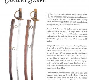 Confederate Enlisted Mans Cavalry Saber - Kenansville - Published