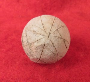 Carved .69 Caliber Round Ball 