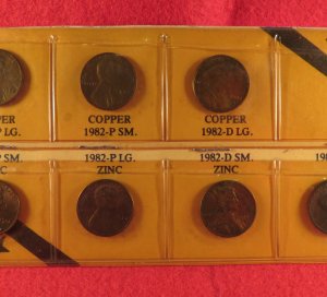 United States One Cent Collection Displays