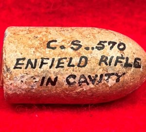 Enfield Bullet with Boxwood Plug - Mac Mason Lettering