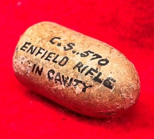 Enfield Bullet with Boxwood Plug - Mac Mason Lettering