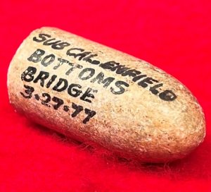 Confederate .54 Caliber Bullet for Mississippi Rifle - Mac Mason Lettered