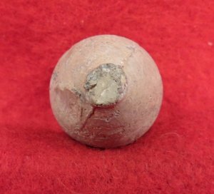 Confederate "Belgian" Rifle Musket Bullet - Huge Uncut Sprue