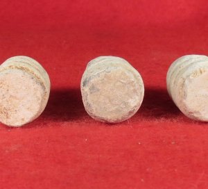 Five Confederate  .52 Caliber "Ringtail" Sharps Carbine Bullets