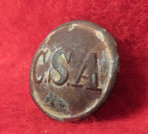Confederate General Army Service Coat Button - Cast CSA - High Quality