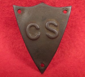 Confederate Saddle Pommel Shield