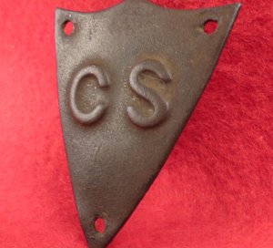 Confederate Saddle Pommel Shield