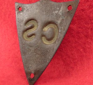 Confederate Saddle Pommel Shield