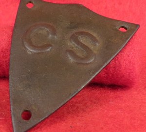 Confederate Saddle Pommel Shield