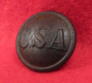 Confederate Army "CSA" General Service Coat Button