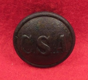 Confederate Army "CSA" General Service Coat Button