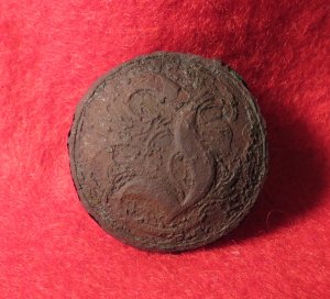 Confederate Manuscript Infantry Coat Button