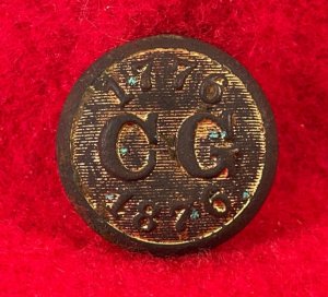 Centennial Guard Coat Button - 1st World's Fair - Post-Civil War