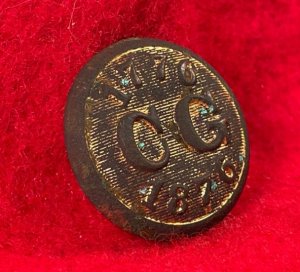 Centennial Guard Coat Button - 1st World's Fair - Post-Civil War