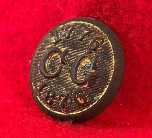 Centennial Guard Coat Button - 1st World's Fair - Post-Civil War