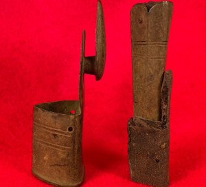 Enfield Bayonet Scabbard Throat and Tip with Leather Portions