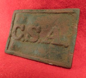 Confederate States of America "C.S.A." Belt Buckle