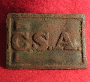 Confederate States of America "C.S.A." Belt Buckle