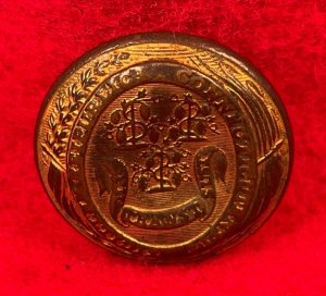 Connecticut State Seal Coat Button