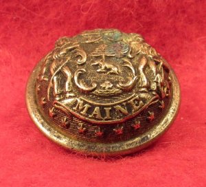 Maine State Seal Coat Button