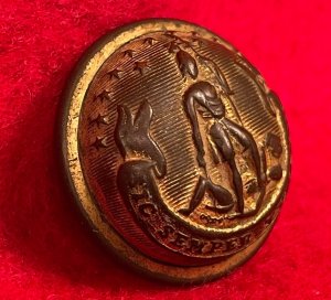 Virginia State Seal "Staff Officer" Coat Button