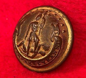 Virginia State Seal "Staff Officer" Coat Button