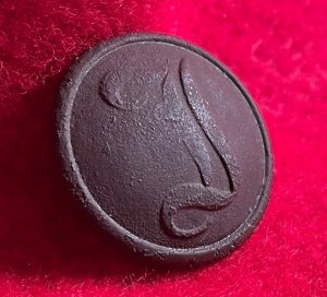 Confederate Infantry Button - Script "I"