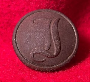 Confederate Infantry Button - Script "I"