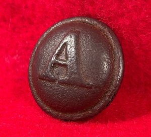 Confederate Artillery Coat Button