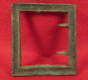 Confederate Frame Belt Buckle - "Gutter Back"