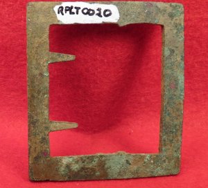 Confederate Frame Belt Buckle - "Gutter Back"