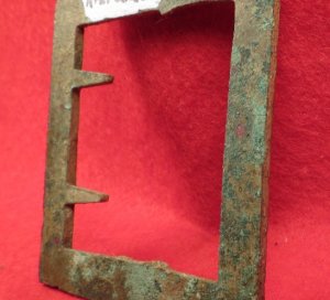 Confederate Frame Belt Buckle - "Gutter Back"