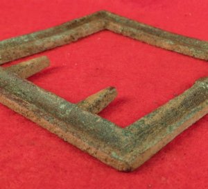 Confederate Frame Belt Buckle - "Gutter Back"