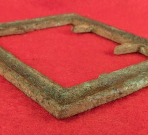 Confederate Frame Belt Buckle - "Gutter Back"