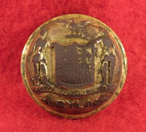 Maryland State Seal Coat Button