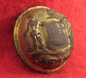 Maryland State Seal Coat Button