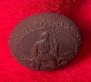 Virginia State Seal Coat Button 