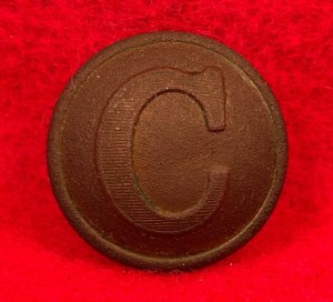 Confederate Cavalry Coat Button - Lined "C"